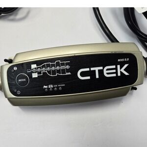 CTEK MXS 5.0 Battery Charger 12V 4.3A 8-Step Charging Model 1090 Gold Black